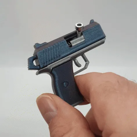 Pistol Keychain — Functional BB Blaster & Fidget view 2
