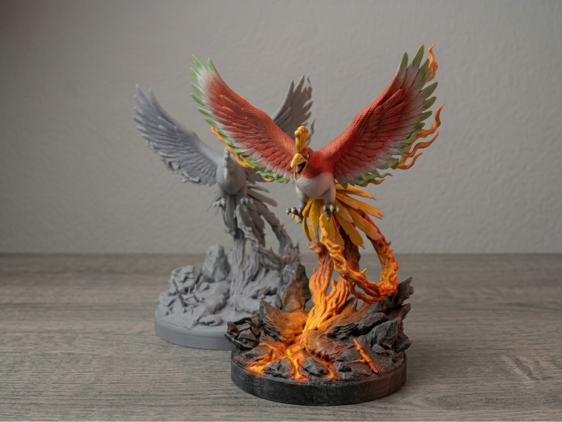Legendary Ho-Oh - Lava Diorama