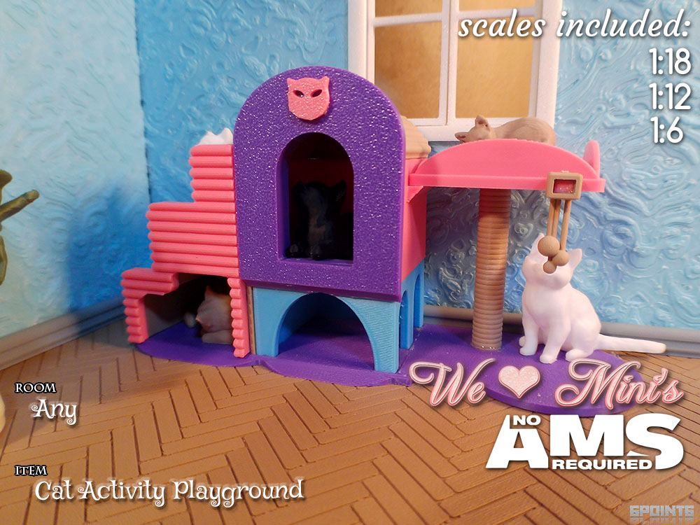 WLM - Large Pet Cat Activity Playground 
