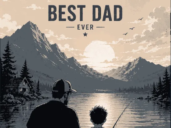 Best Dad  /  Father's Day EASY  PRINT