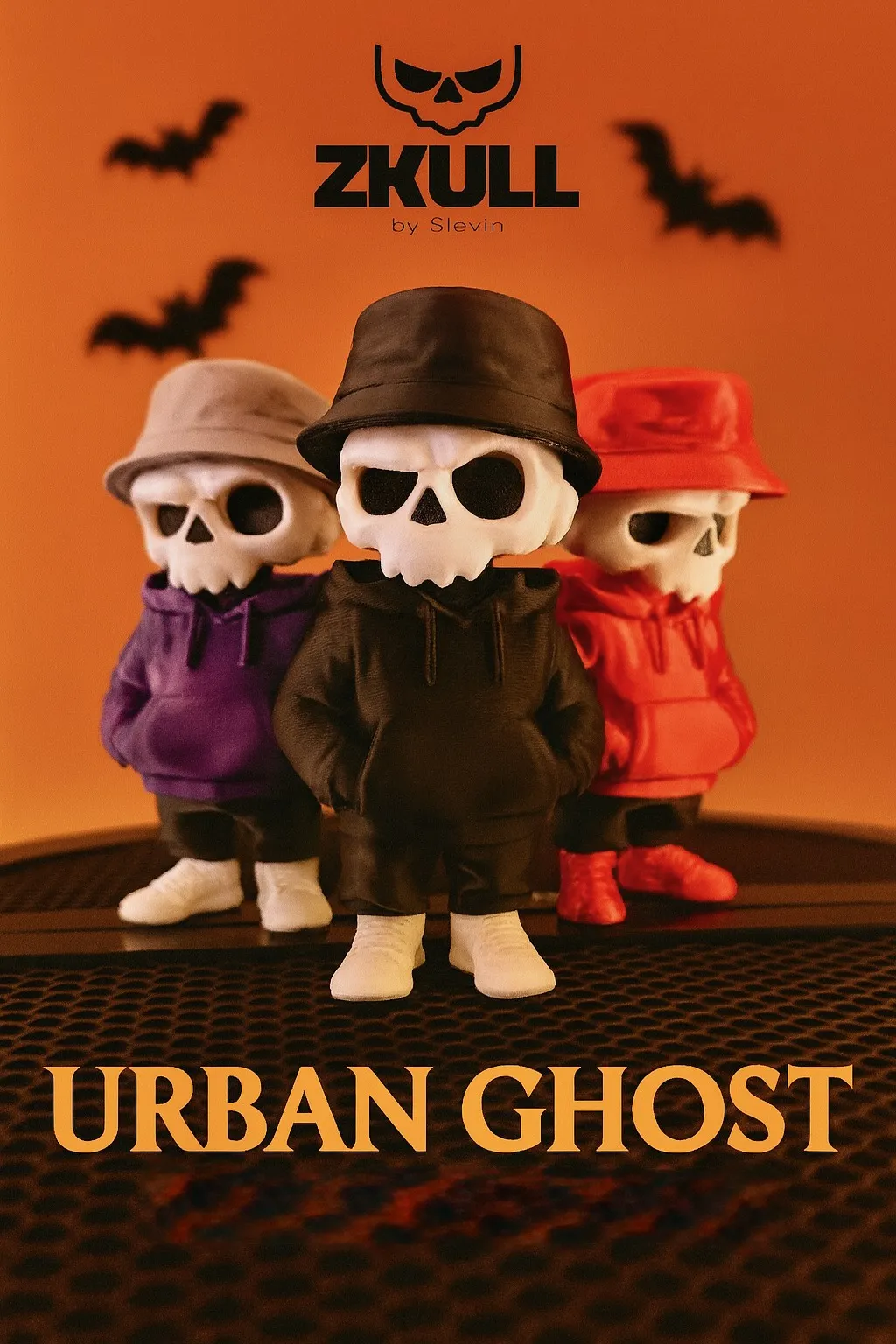 Urban Ghost – Multi-Part Skull Toy (ZKULL) view 2