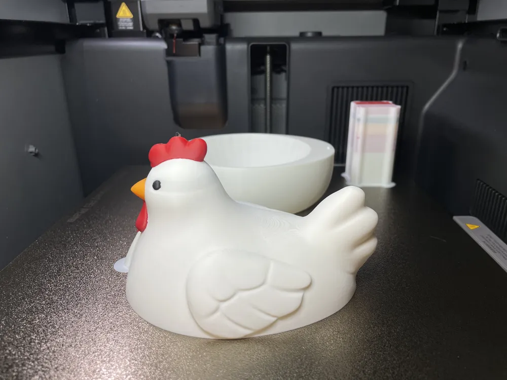 Easter Chicken Egg Holder Decor - Free 3D Print Model - MakerWorld