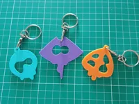 Splatoon Raiders keychain