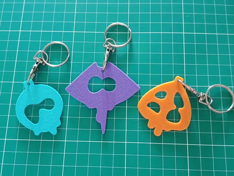 Splatoon Raiders keychain
