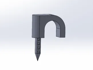 cable nail clip 5-20mm 3d printed nail