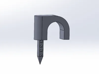 cable nail clip 5-20mm 3d printed nail