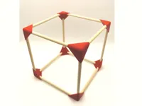 Connecteur cube pour baguettes en bois — photo 1