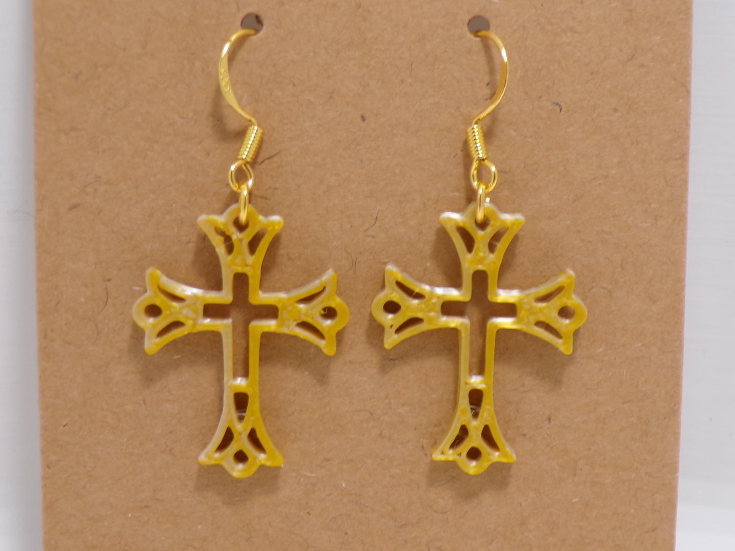 Ornate Cross Earrings