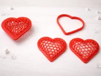 5 walls on molds, 25% infill for the heart