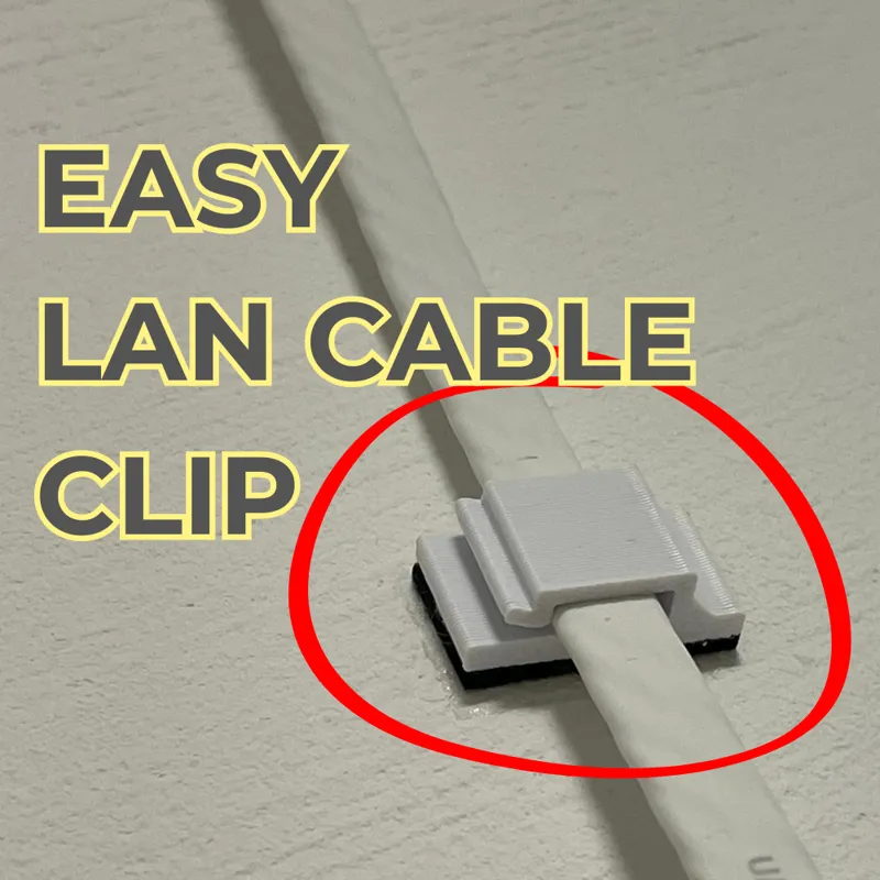 Lan Cable Clip - for flat cable