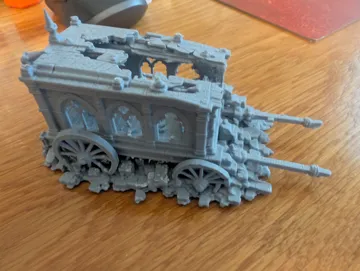 Escenografía en miniatura: wrecked carriage — vista de referencia 2
