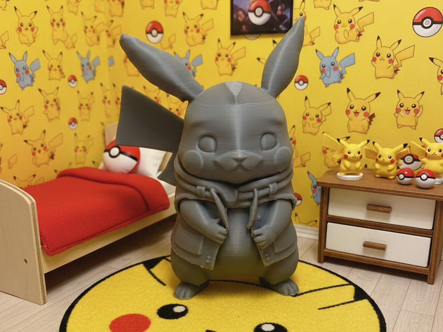 Figurine Pikachu Sweat Urban - Édition Hivernale