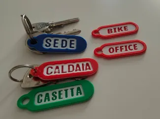 Etichetta portachiavi personalizzabile