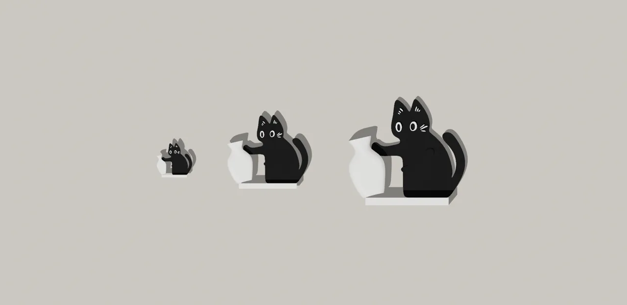 a naughty cat (falling vase) view 3