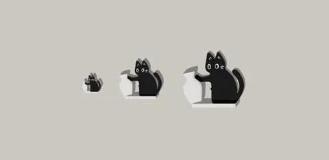 a naughty cat (falling vase) view 3