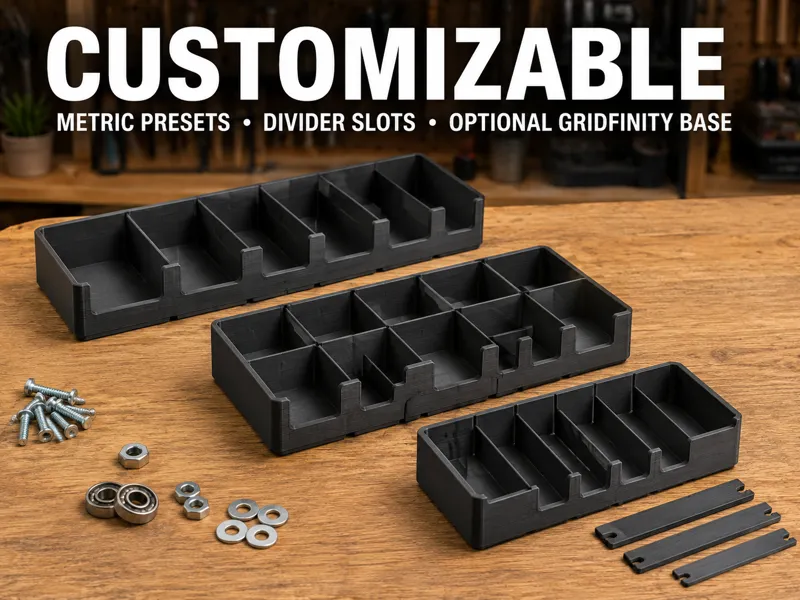 HardwareGrid Customizable Hardware Organizer Bin