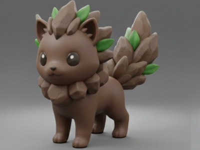 Rock Elemental Kitten - Crystal Guardian Cat