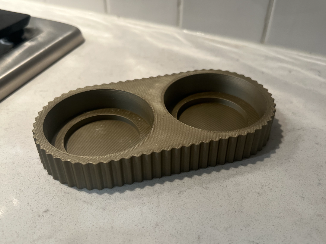 Modern Salt and Pepper Grinder Tray - V2 - 59mm