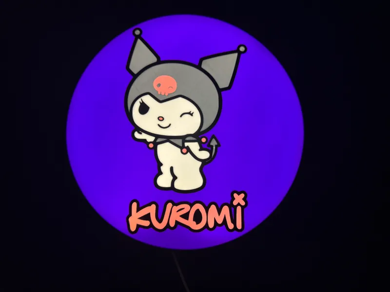 Kuromi Lightbox Sign