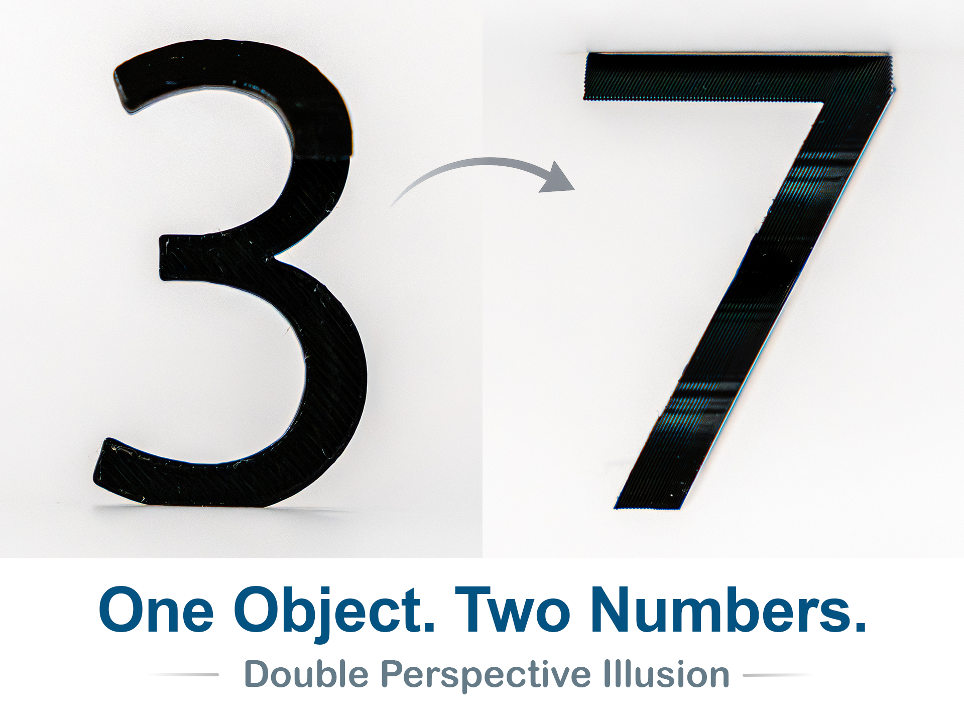 Number 37 Optical Illusion (10-99 available)