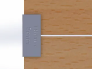 18mm Drawer Face Spacer 1-4mm 7 pcs
