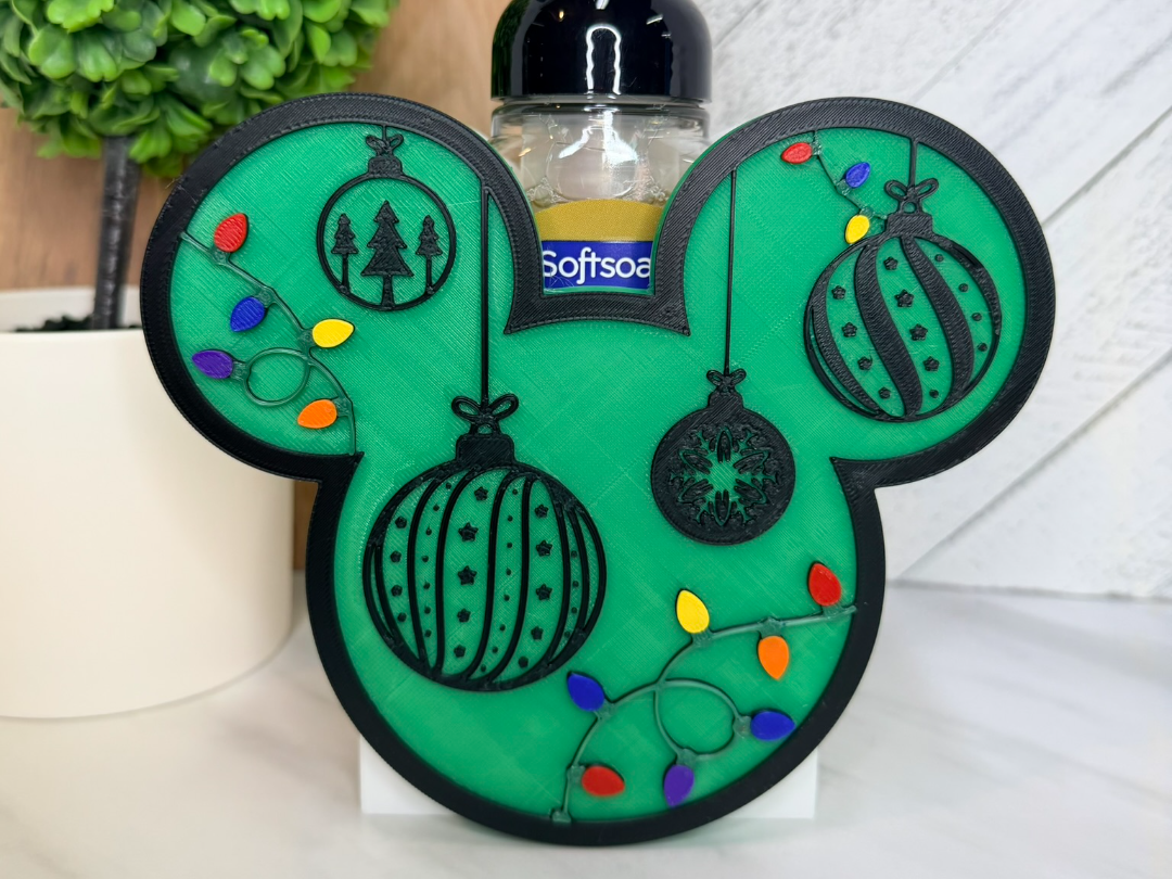 Interchangeable Cover - Mouse Head Christmas - 1