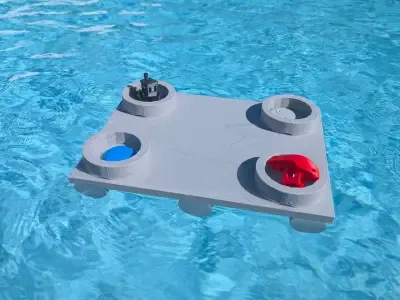 Plateau flottant pour piscine