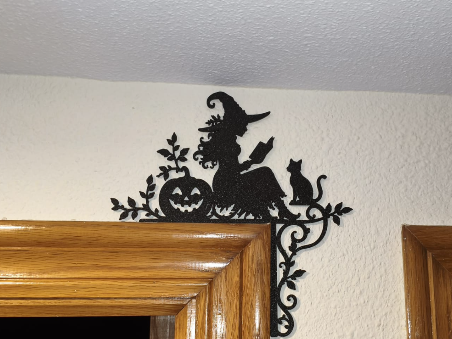 Halloween Witch Door Corner Decoration 3D model