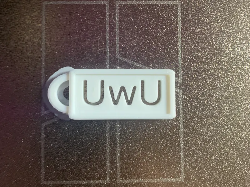 uwu schöüssel anhänger