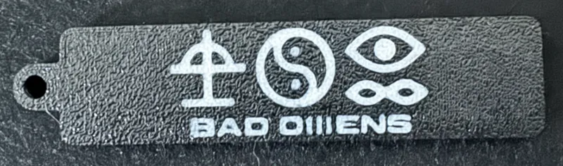 Bad Omens Death of Peace of Mind inspired keychain