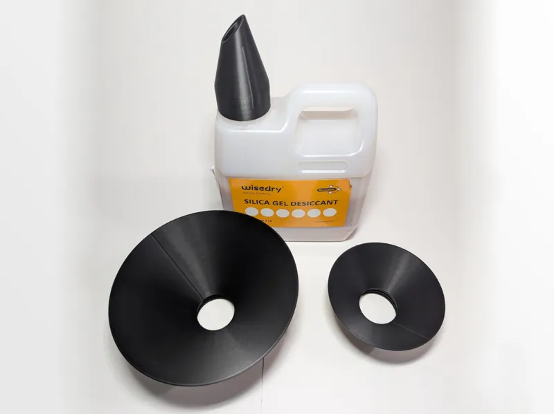 Funnels and Spout for Wisedry 2lbs Dessicant