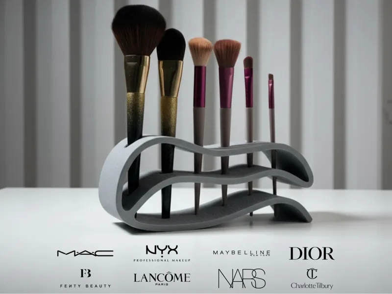 Wave Makeup Brush Holder