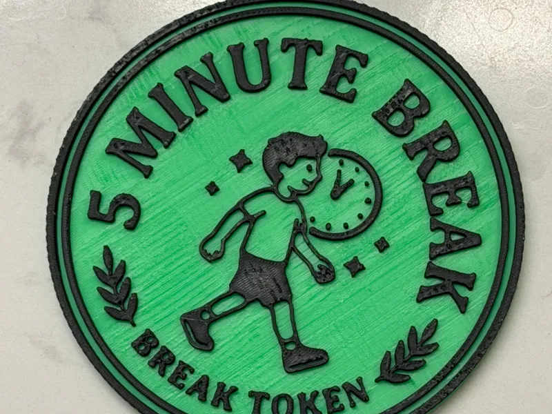 Five Minute Break Coin