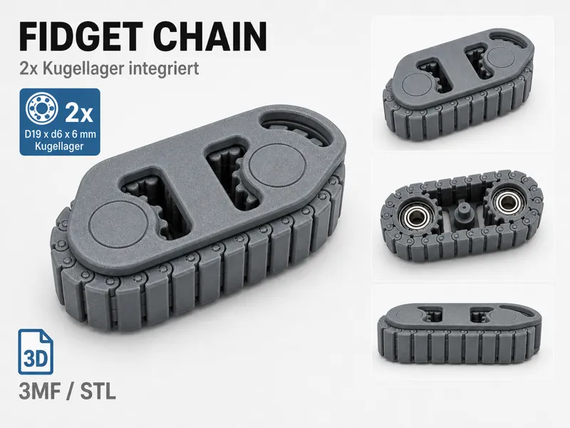 Fidget Treads Track Chain Toy 