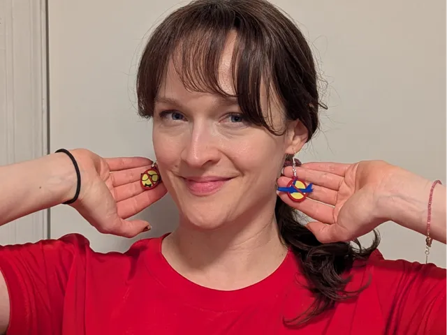 No Nerds No Birds Keychain/Earrings