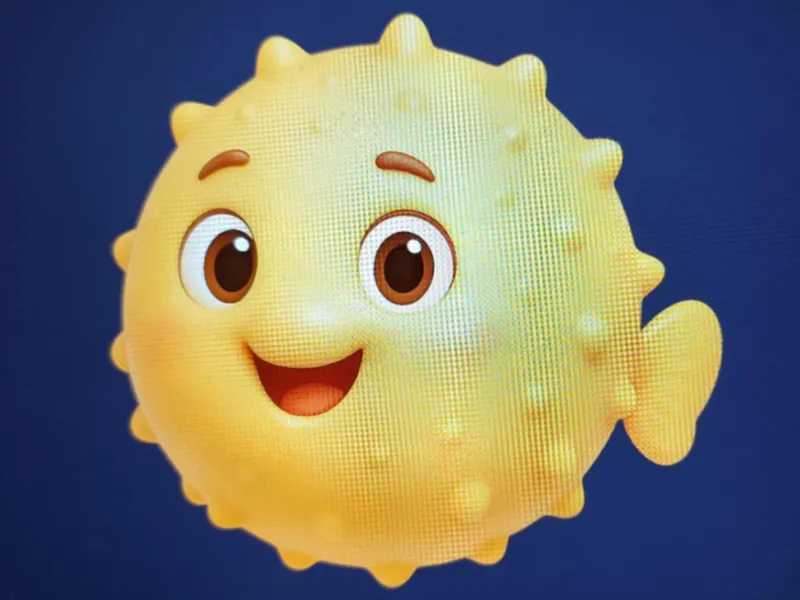 Pesce Palla Boing Pufferfish fidget single game