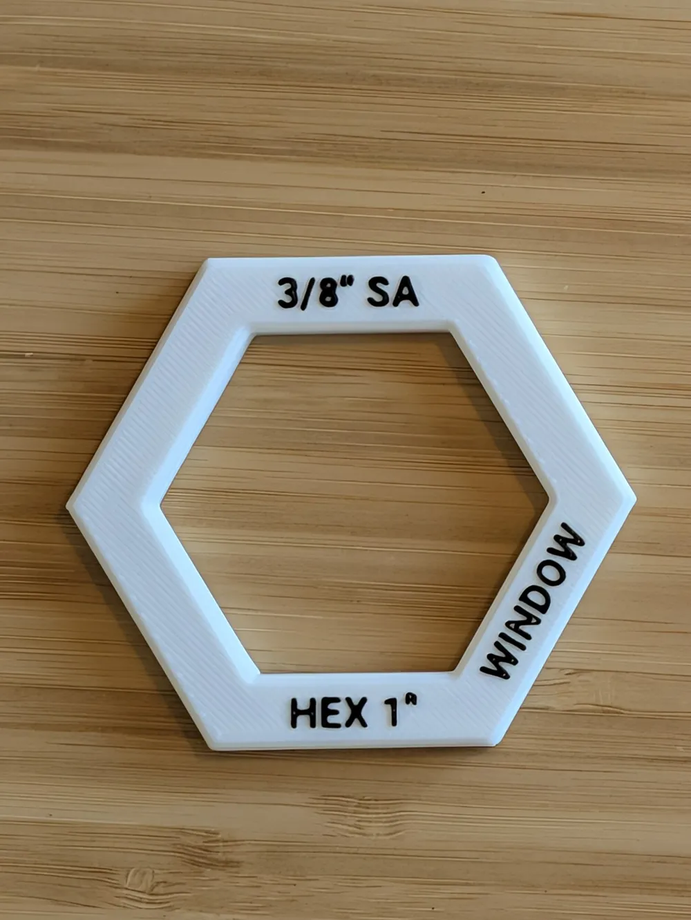 Pla Example EPP Hexagon Template, English Paper Piecing - Free 3D Print Model ...
