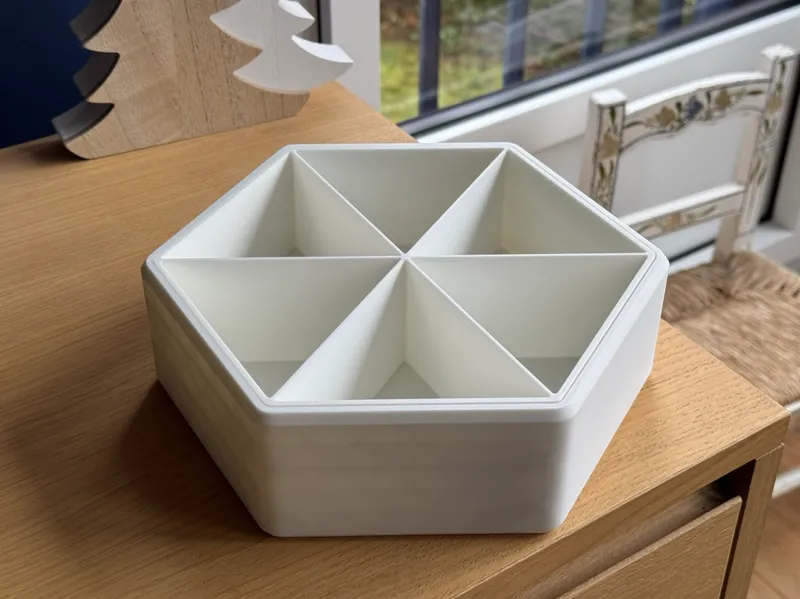 Hexa bowl ( pistachios, keys, candies...)