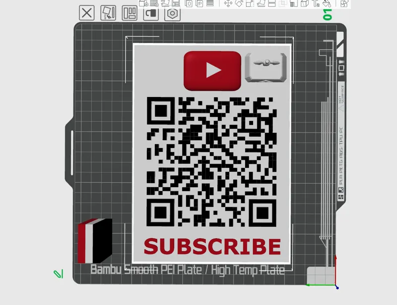 YouTube QR CODE PLAQUE 