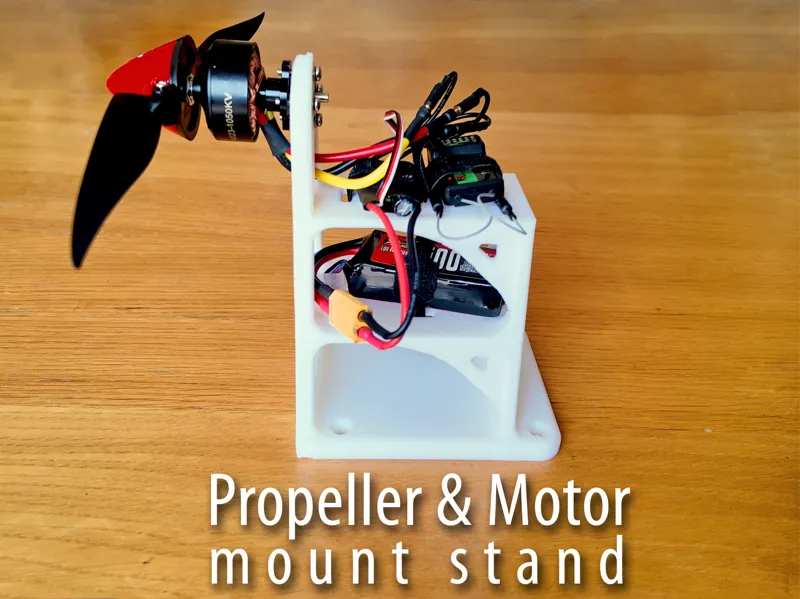 Propeller and aircraft motor mount stand 