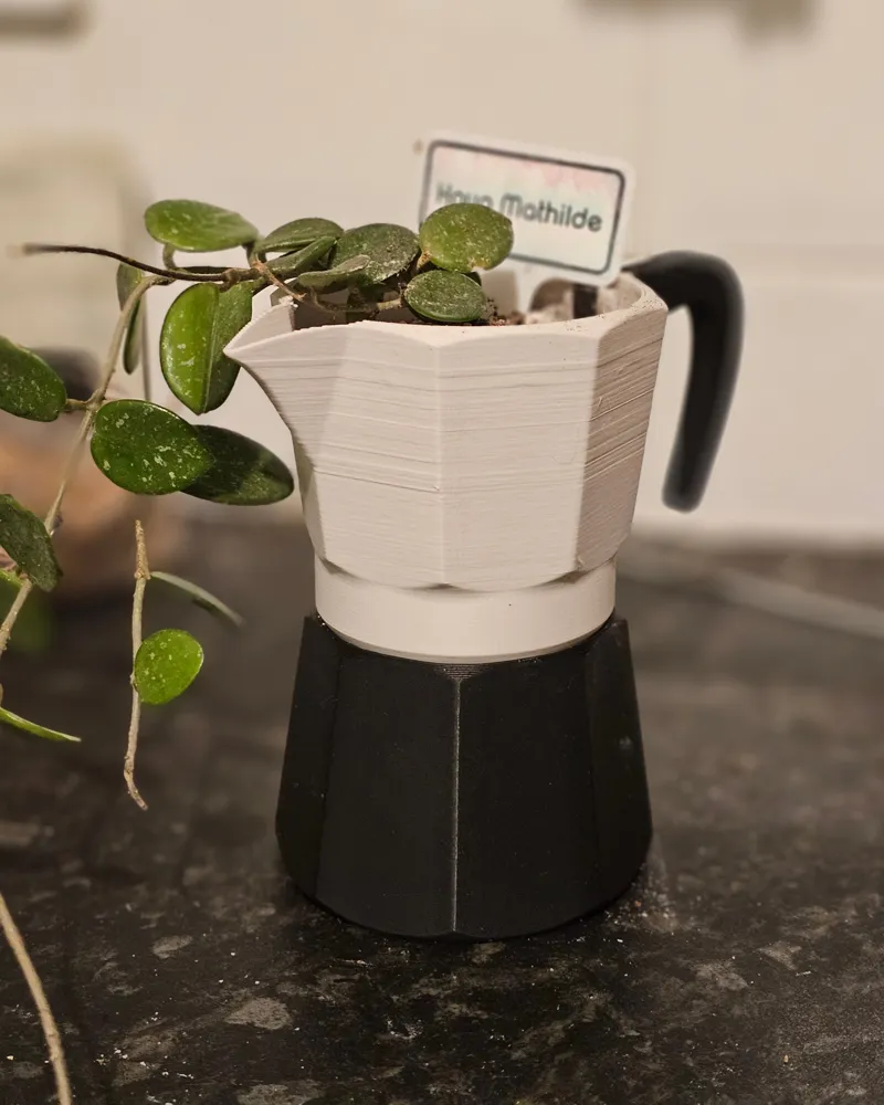 Moka pot planter