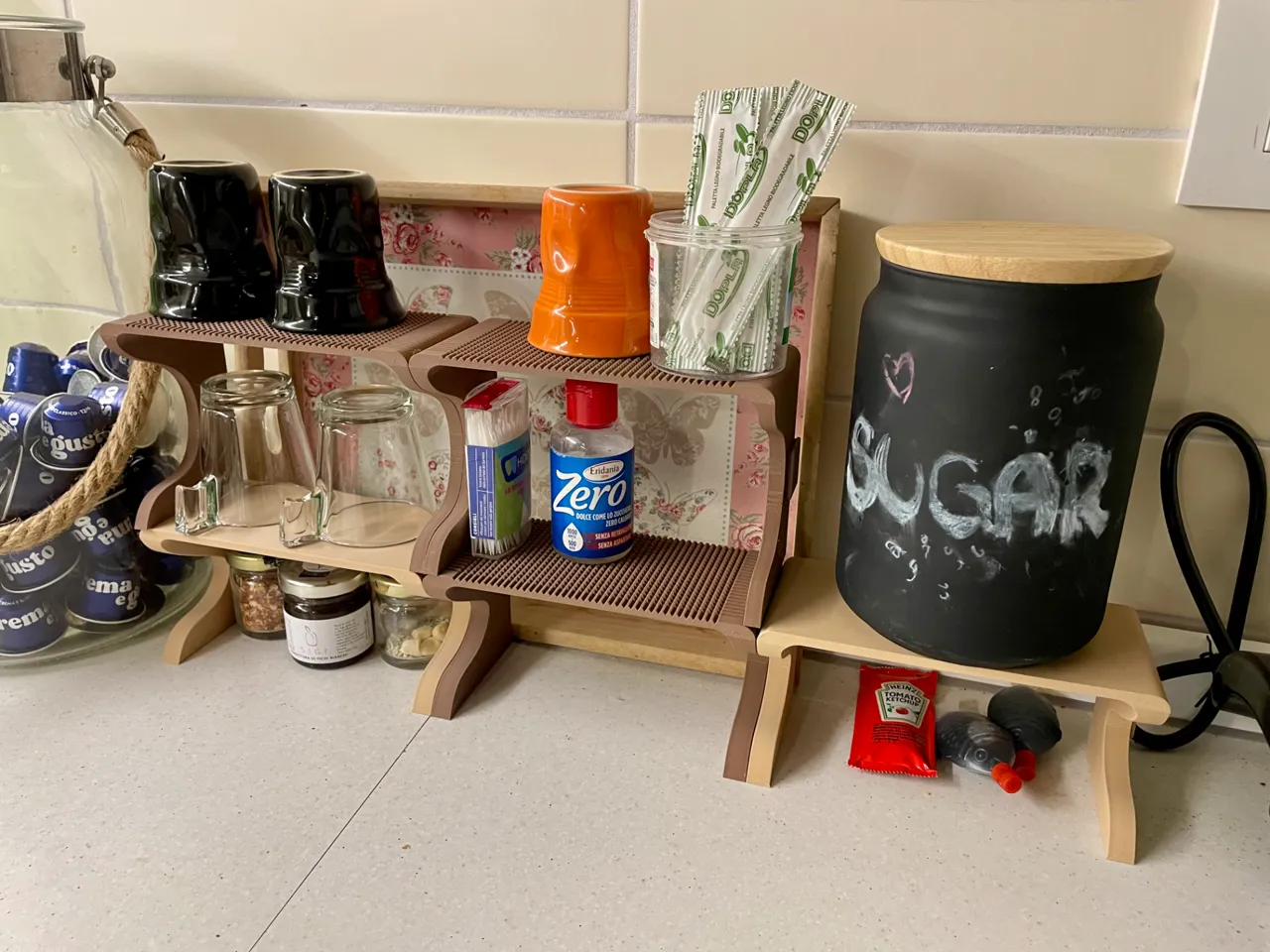 Tabletop Modular Shelf Rack view 4