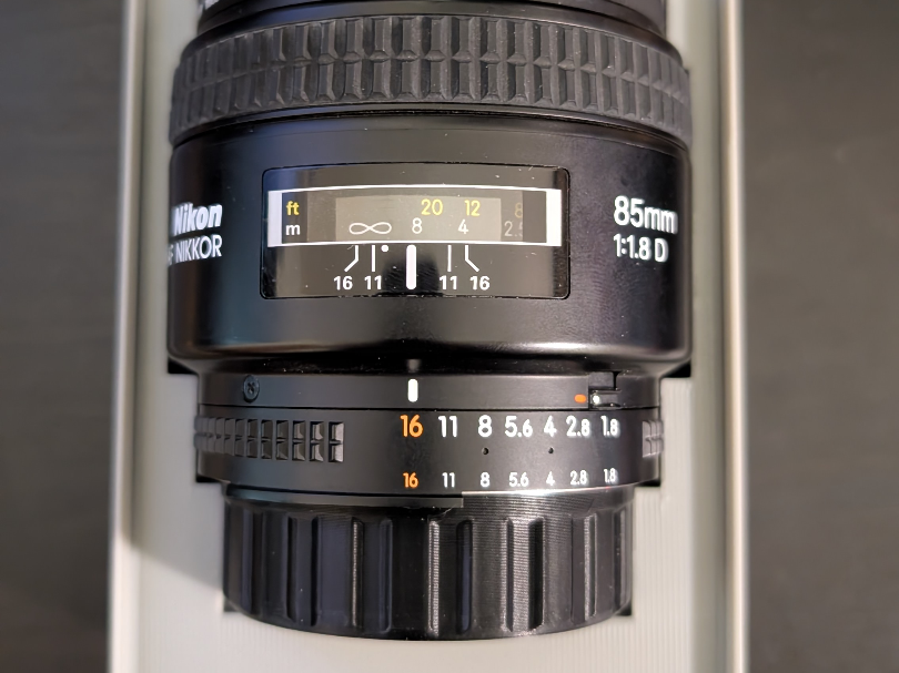 Nikon 85 1:1.8 D Lens Gridfinity Bin