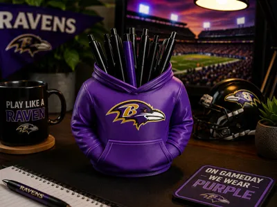 Baltimore Ravens Hoodie Pen Holder