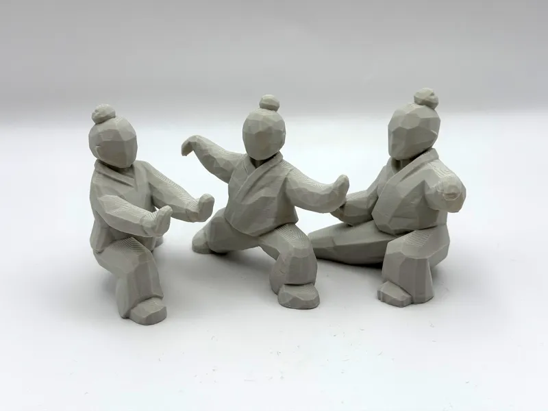 Triple Yoga Figurines