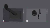 偏移增高支架，偏移值120mm，高度180mm