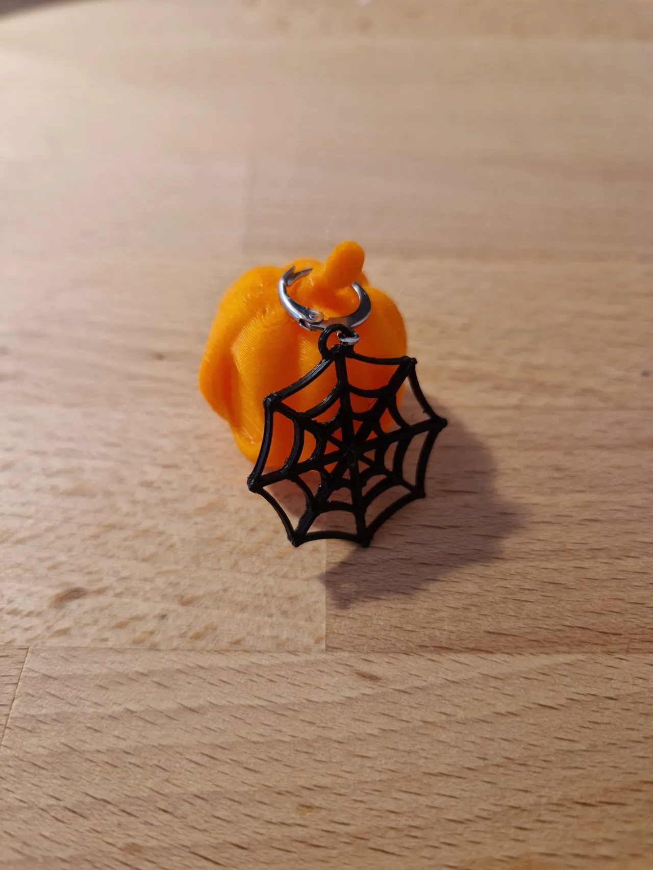 Halloween Spiderweb Earrings - fast print view 4