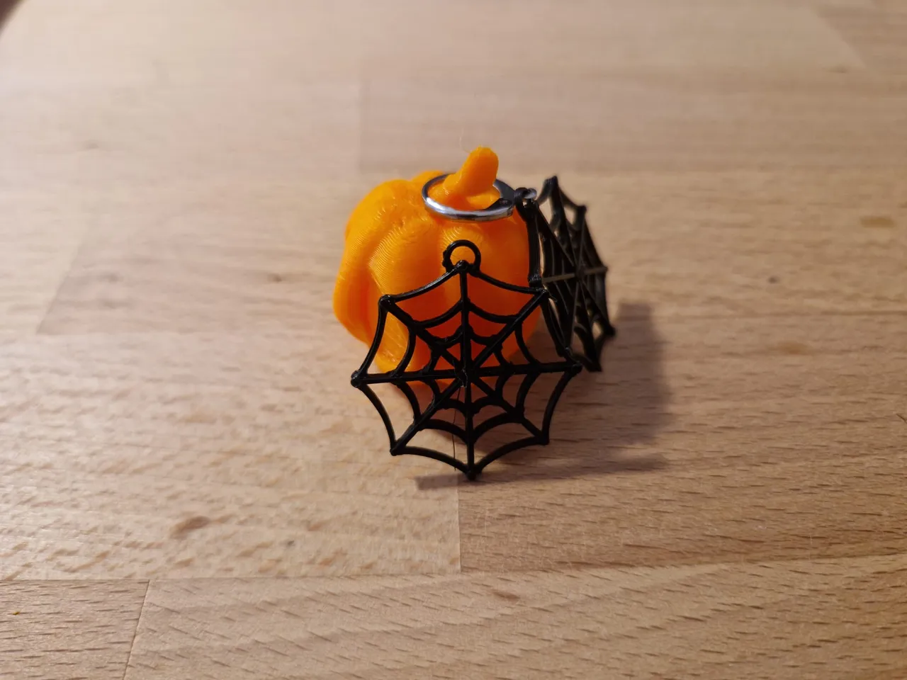 Halloween Spiderweb Earrings - fast print view 3