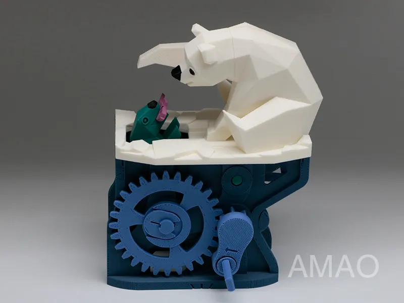 Polar Bear with Seal (automata) view 4