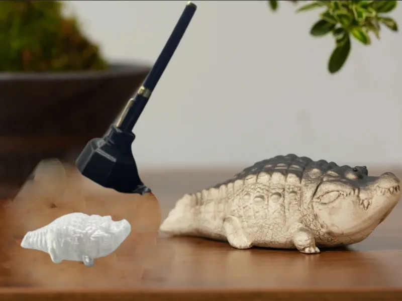 little cute crocodile